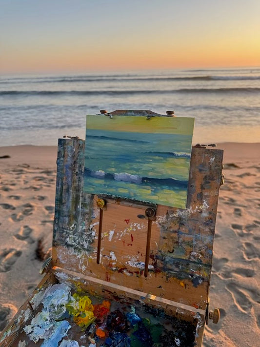 Evening Glow – Original Plein Air Oil Painting by Claire Miller