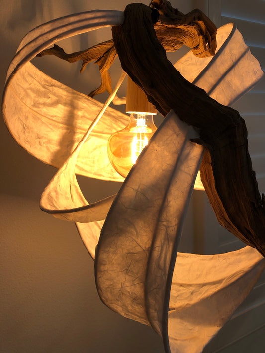 Tidal Twist- Organic Hanging Light Sculpture Chandelier