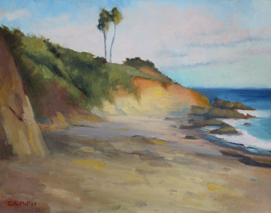 Picnic Beach – Original Oil Painting by Claire Miller