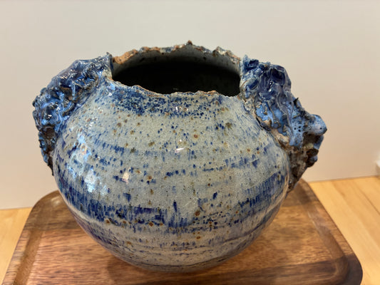 Blue Coral Vase Vessel