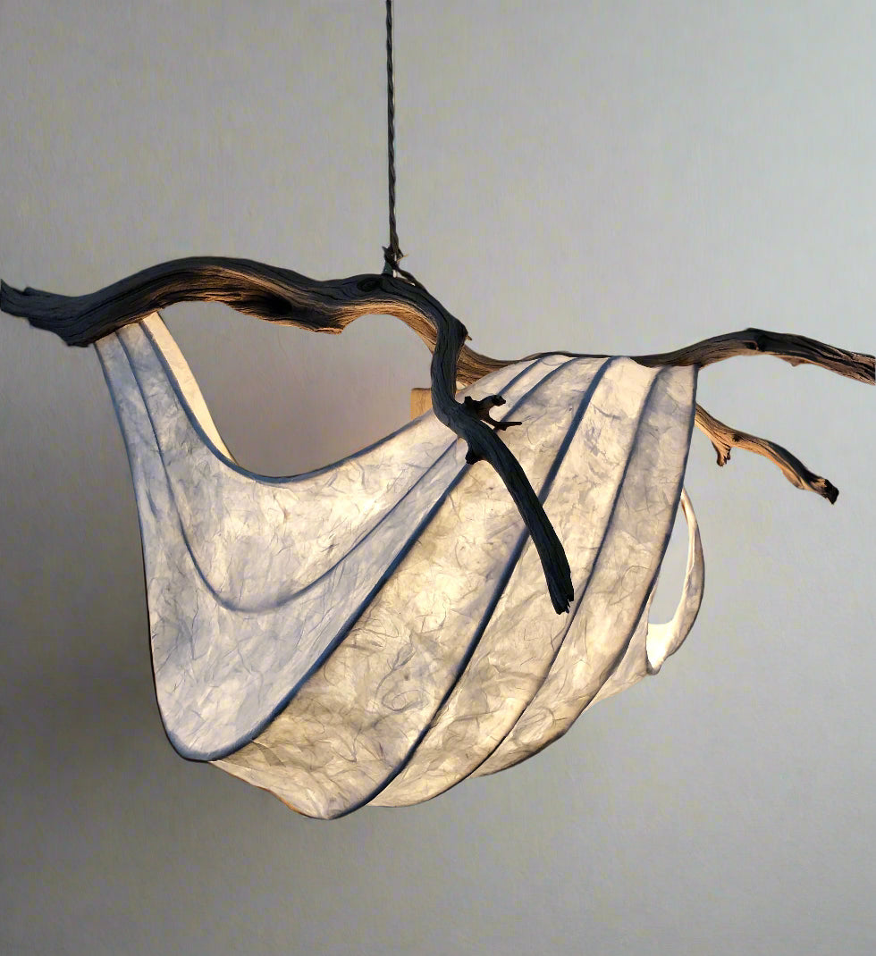 Bright Breeze- Organic Hanging Light Sculpture Chandelier