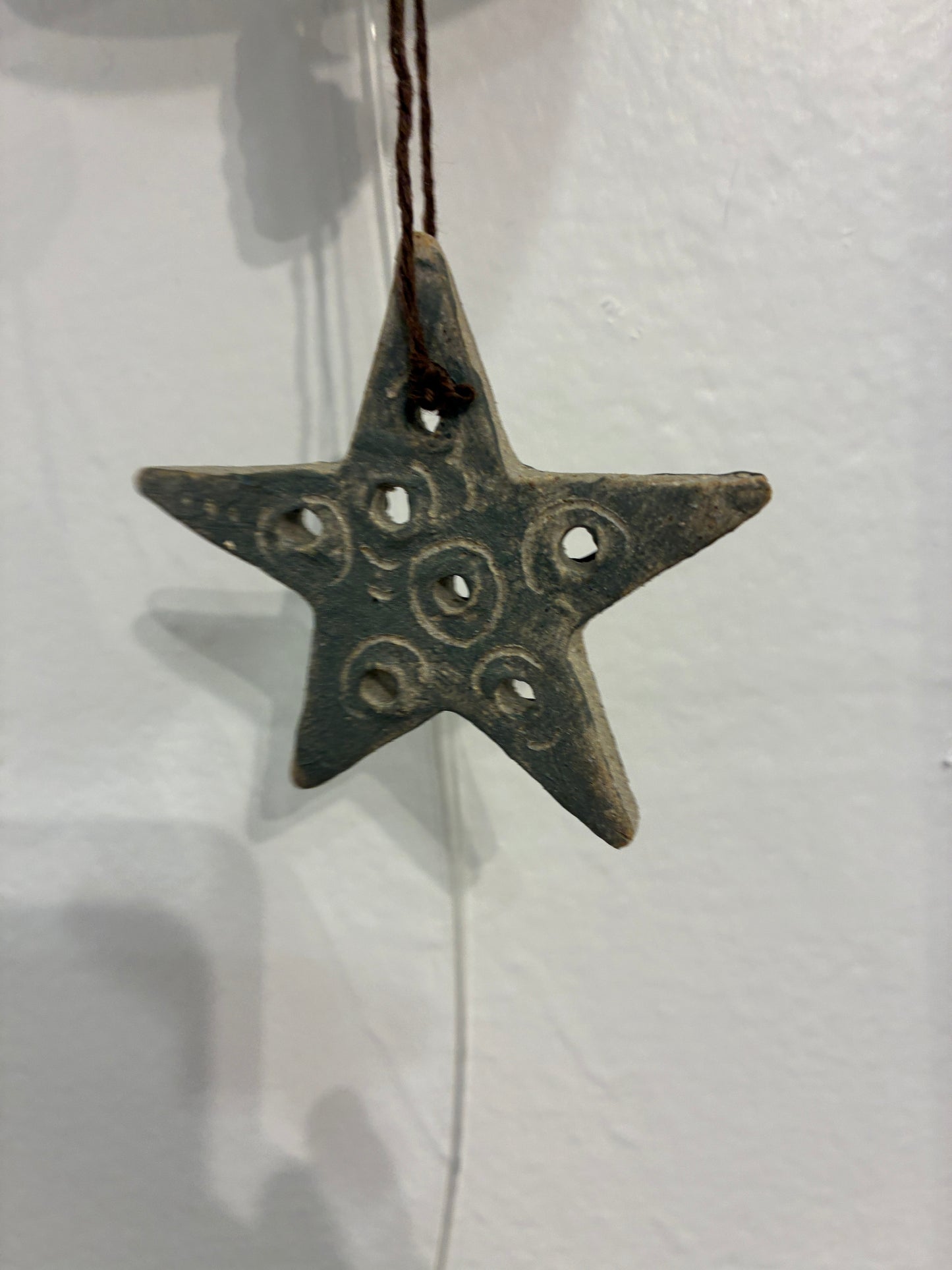 Sgraffito Fish Ceramic Wind Chime