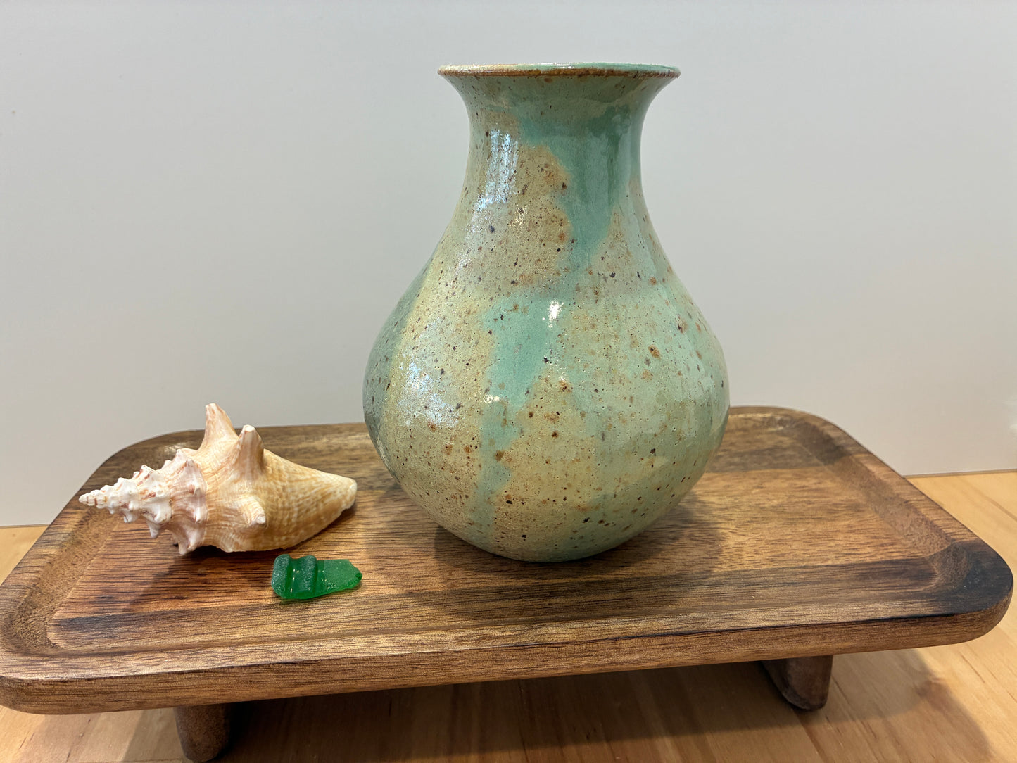 Sea Floor Green Vase