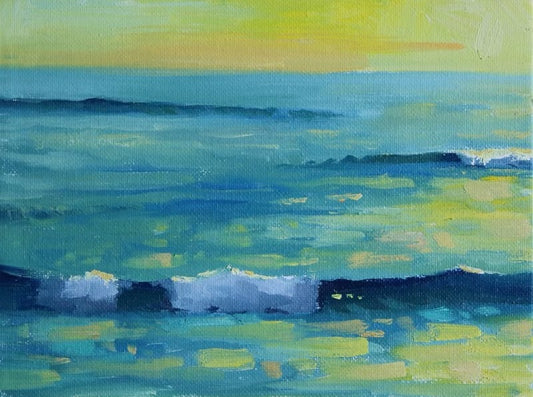 Evening Glow – Original Plein Air Oil Painting by Claire Miller
