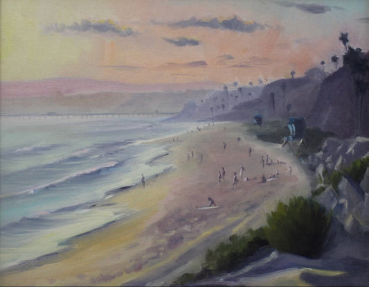 San Onofre Vista – Original Plein Air Oil Painting by Claire Miller