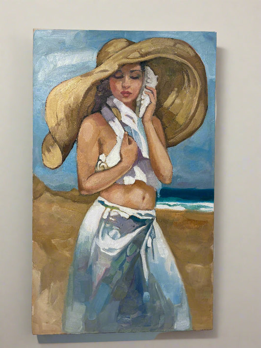 Coastal Muse – Original Oil Painting by Sonny Craig Gurule