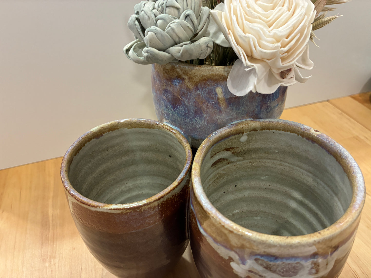 Triple Ceramic Vase
