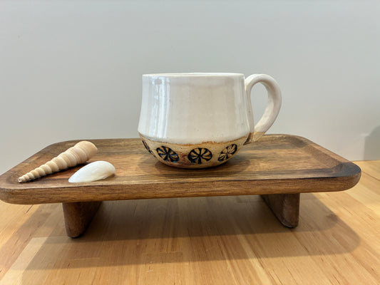 White Stamped Mug